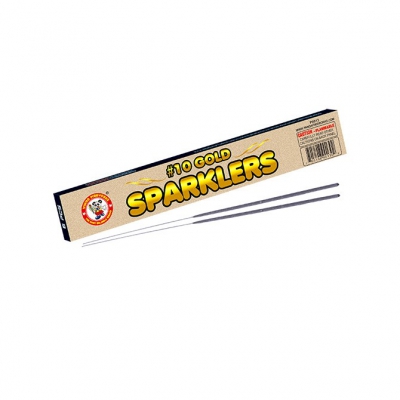 #10 GOLD SPARKLERS